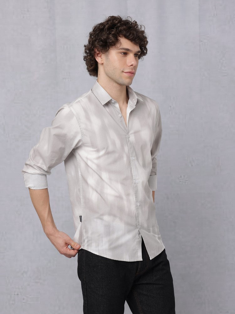 Grunge All Over Print Woven Shirt