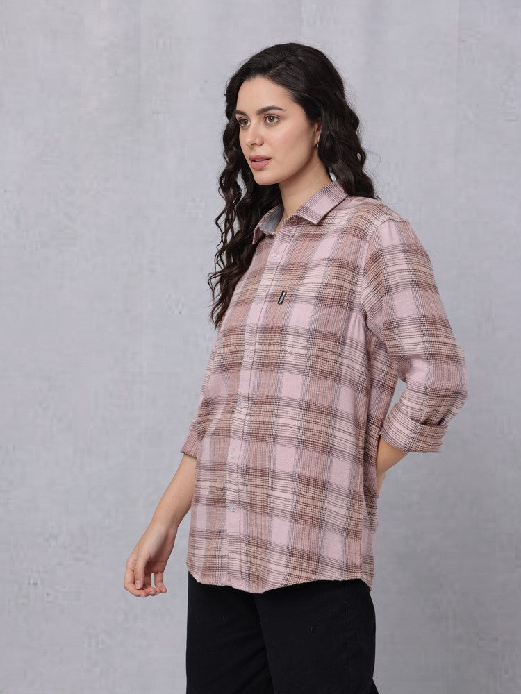 Multi-Pastel Coloured Check Woven Shirt