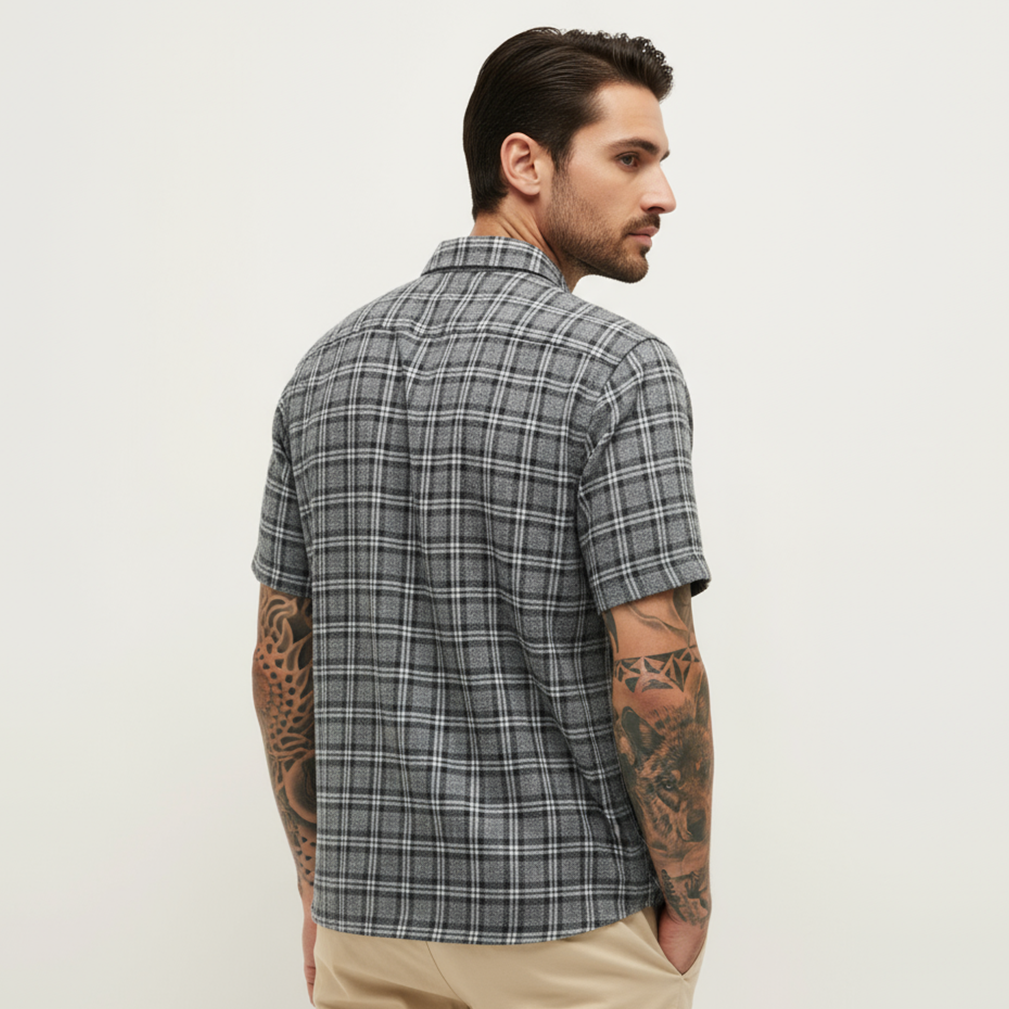 Monochrome Check Cuban