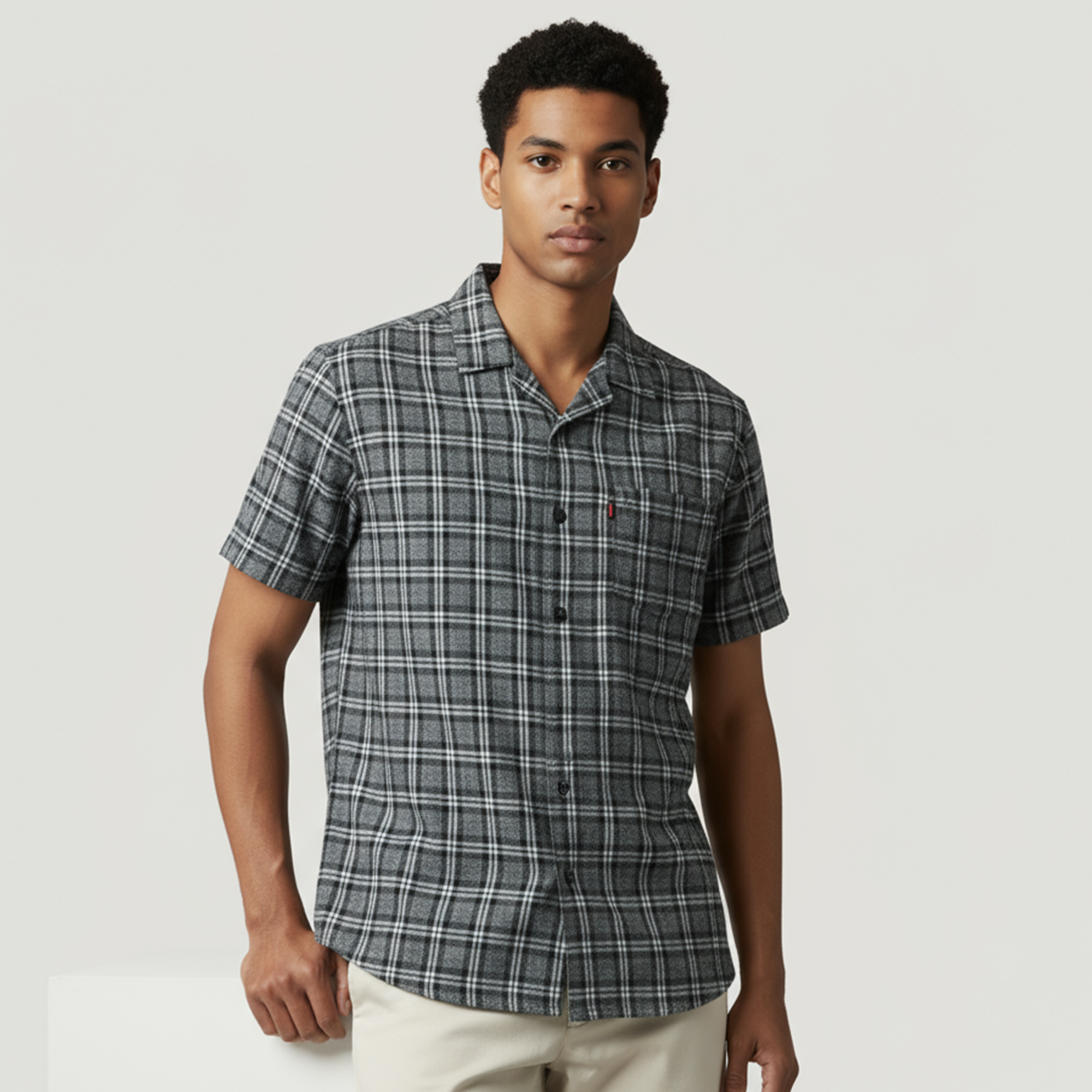 Monochrome Check Cuban
