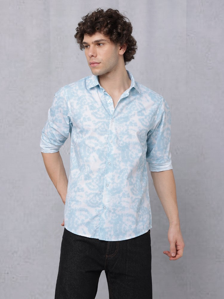 Tie & Dye All Over Print Woven Shirt