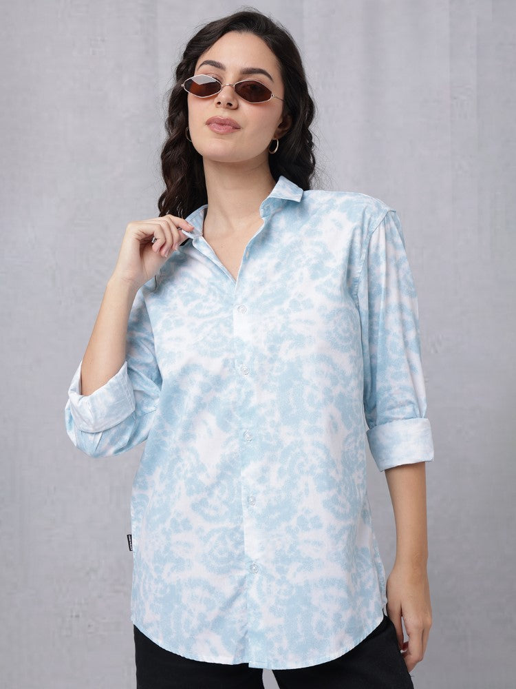 Tie & Dye All Over Print Woven Shirt