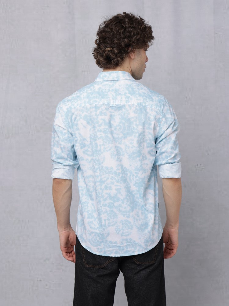 Tie & Dye All Over Print Woven Shirt