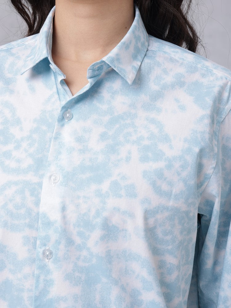 Tie & Dye All Over Print Woven Shirt