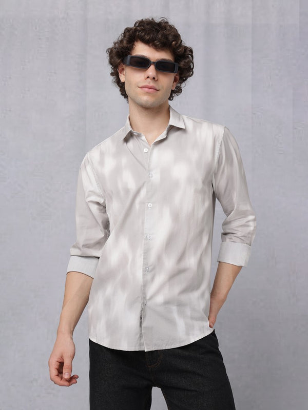 Grunge All Over Print Woven Shirt