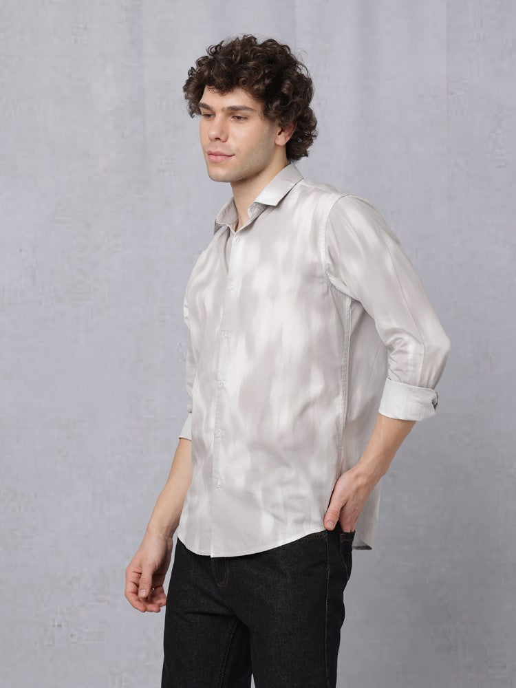 Grunge All Over Print Woven Shirt