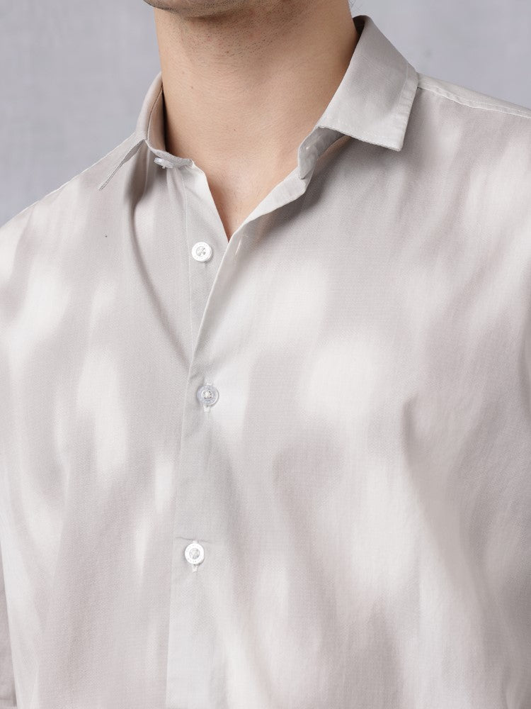 Grunge All Over Print Woven Shirt