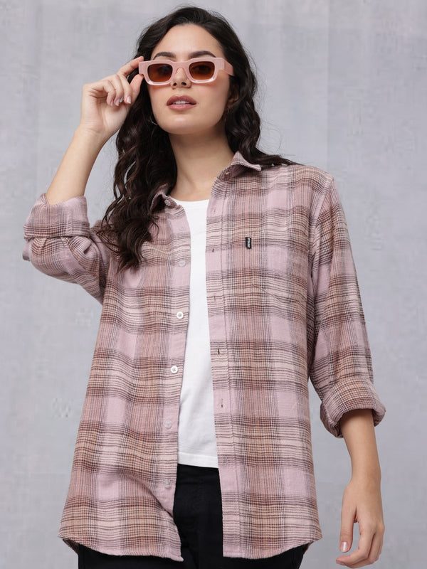 Multi-Pastel Coloured Check Woven Shirt