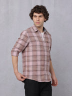 Multi-Pastel Coloured Check Woven Shirt