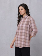 Multi-Pastel Coloured Check Woven Shirt