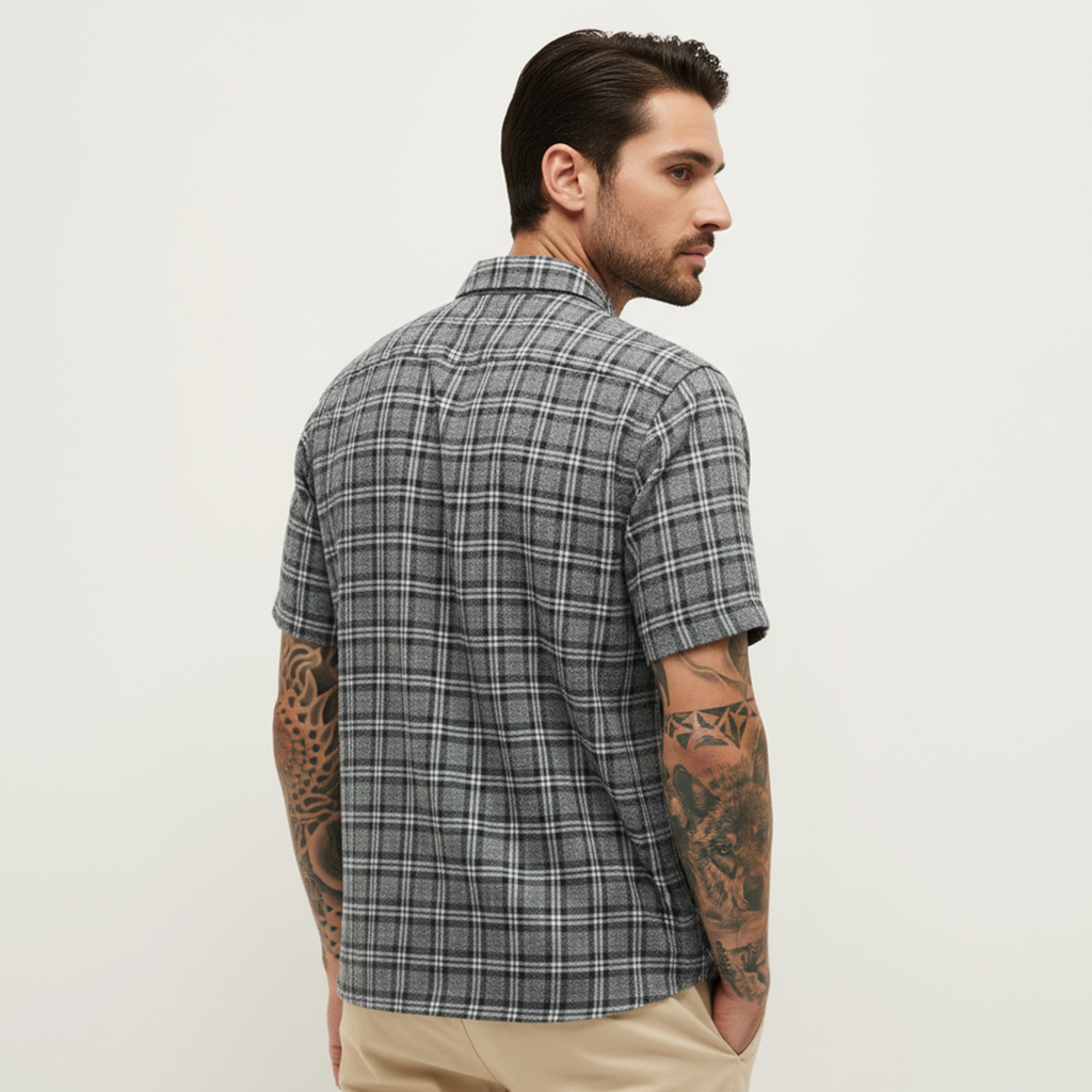 Monochrome Check Cuban