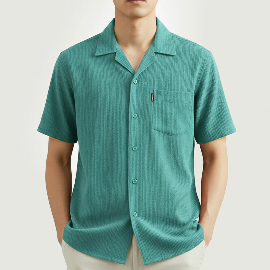 Summer Cuban Collar Shirt